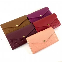 LOUİS VUİTTON SARAH WALLET %100 HAKİKİ DERİ PUDRA PEMBE