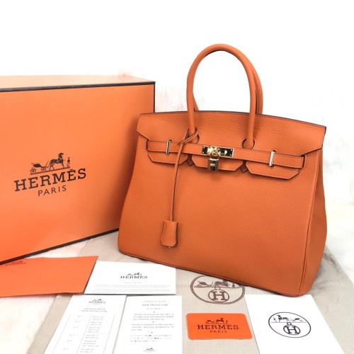 HERMES BİRKİN BAG %100 HAKİKİ DERİ TURUNCU