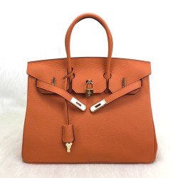 HERMES BİRKİN BAG %100 HAKİKİ DERİ TURUNCU