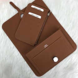 HERMES DOGON %100 HAKIKI DERI CÜZDAN TABA