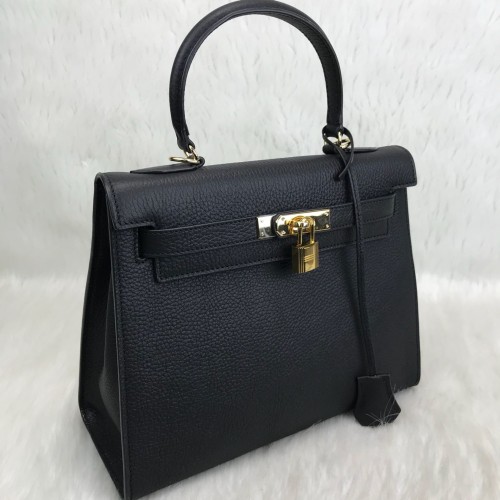 HERMES KELLY BAG %100 HAKİKİ DERİ SİYAH