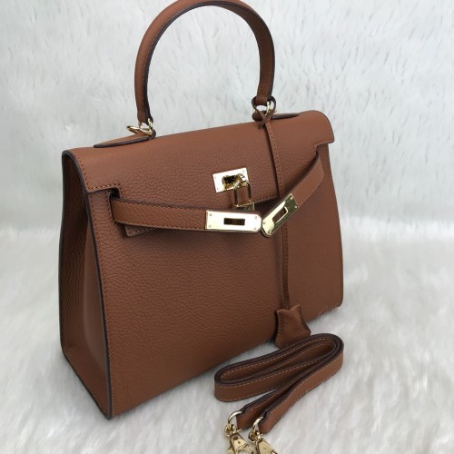 HERMES KELLY BAG %100 HAKİKİ DERİ TABA