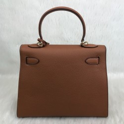 HERMES KELLY BAG %100 HAKİKİ DERİ TABA