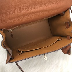 HERMES KELLY BAG %100 HAKİKİ DERİ TABA