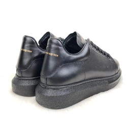 ALEXANDER MCQUEEN %HAKİKİ DERİ ERKEK AYAKKABI FULL SİYAH
