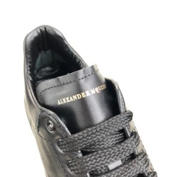 ALEXANDER MCQUEEN %HAKİKİ DERİ ERKEK AYAKKABI FULL SİYAH